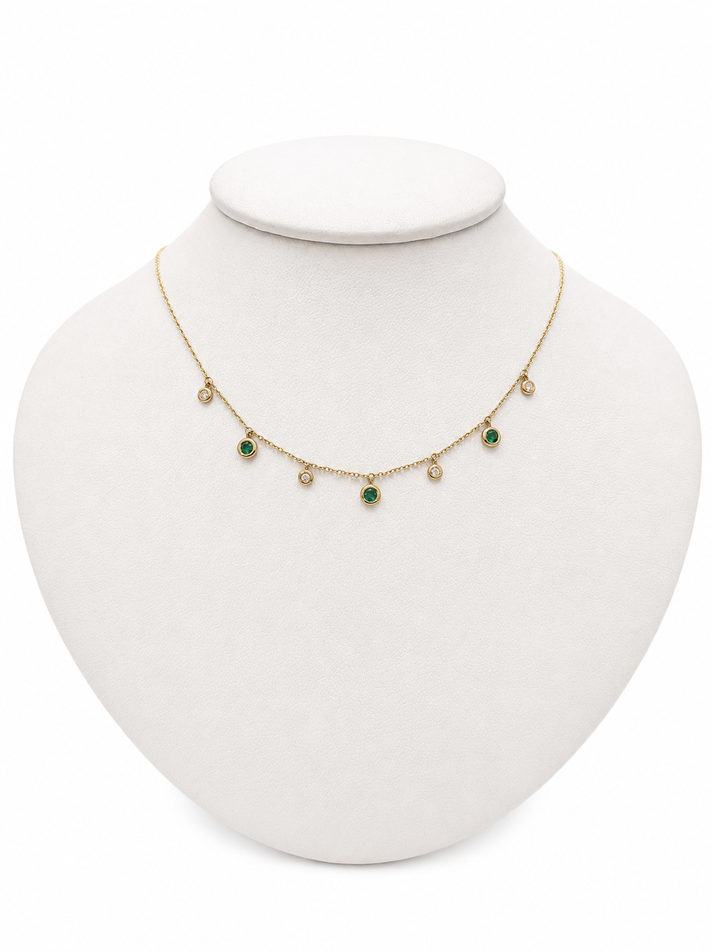 Collar Esmeraldas y Diamantes