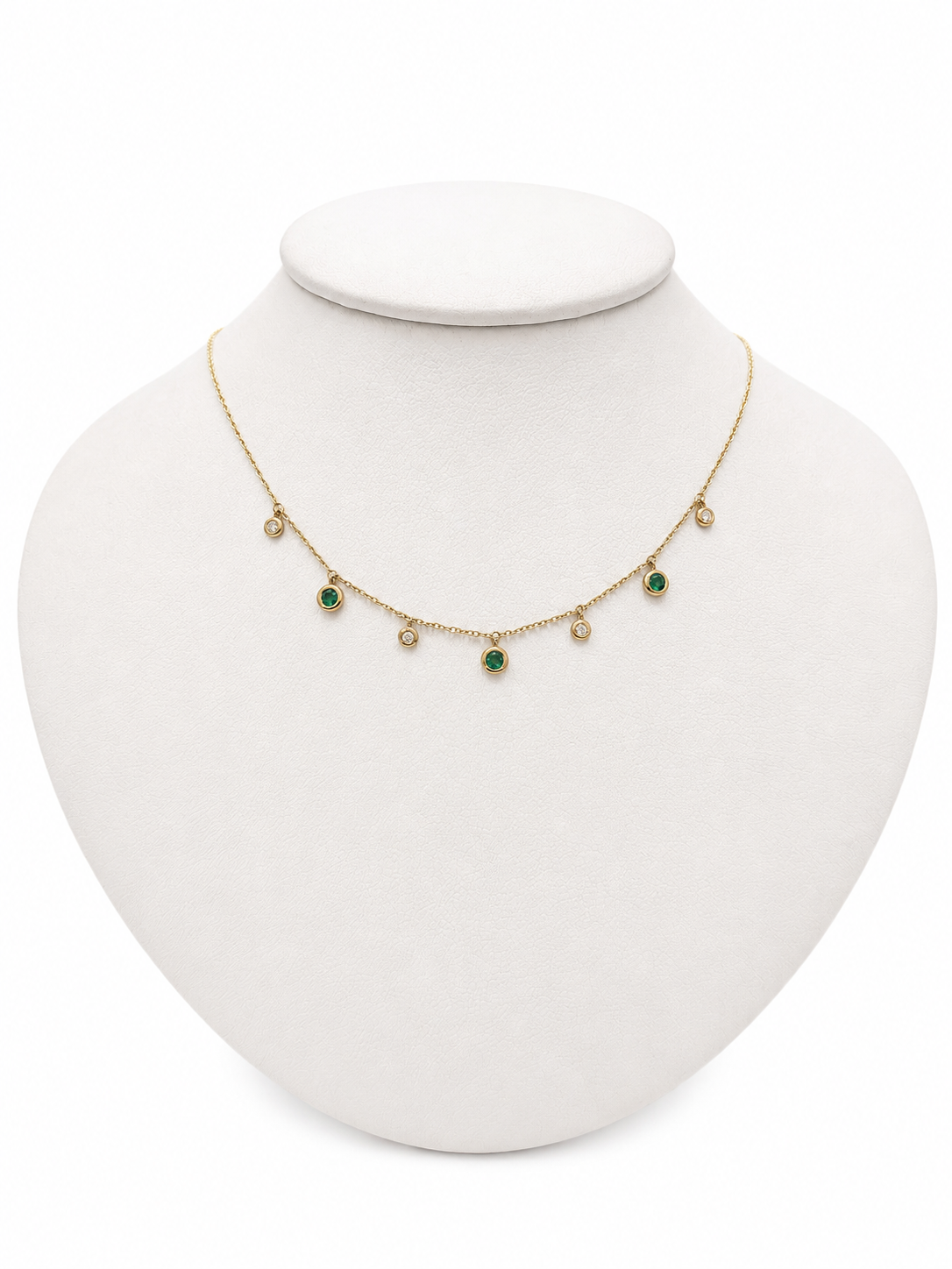 Collar Esmeraldas y Diamantes