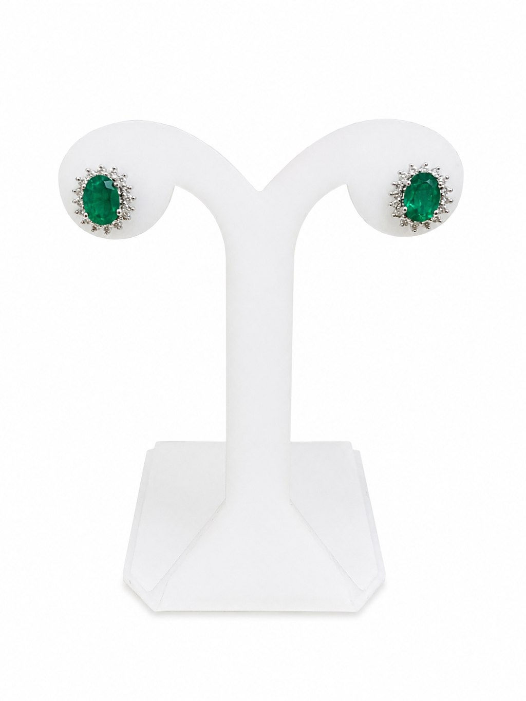 Aretes Lady Di Esmeraldas Oval