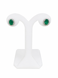 Aretes Lady Di Esmeraldas Oval