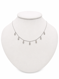 Collar Gotas Diamantes Baguette