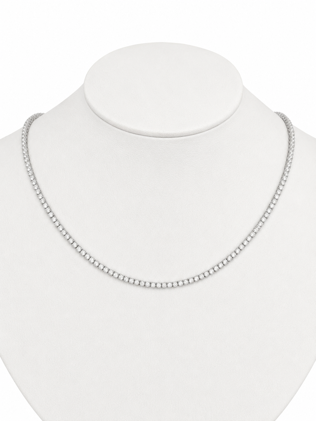 Half Tennis Necklace 3 cts Diamantes Naturales