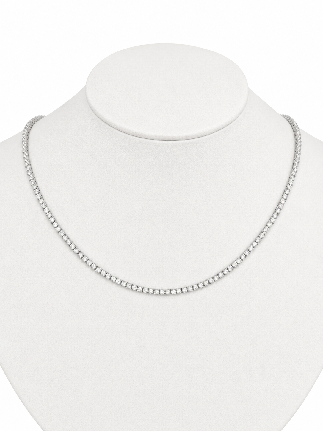 Half Tennis Necklace 3 cts Diamantes Naturales