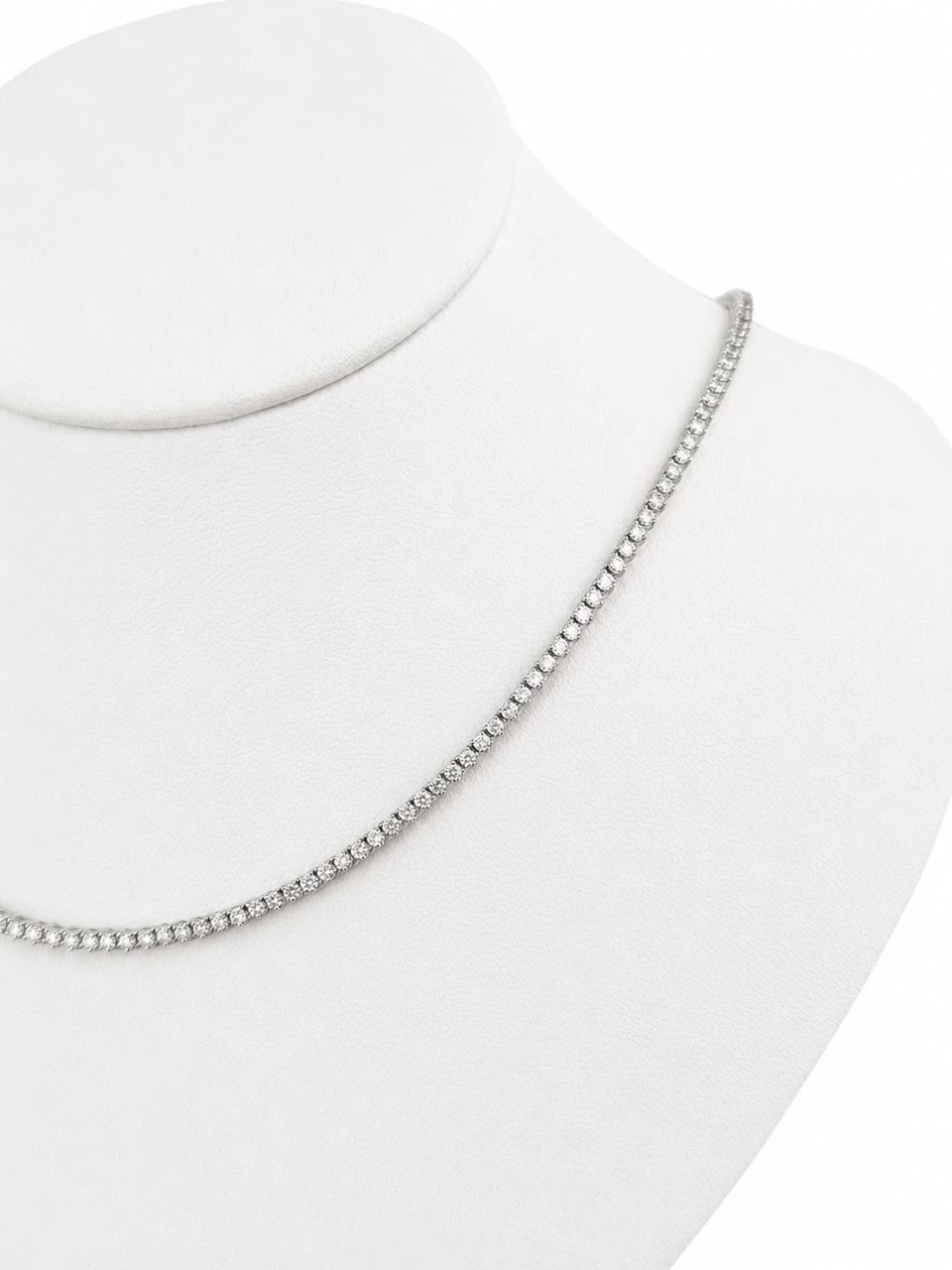 Half Tennis Necklace 3 cts Diamantes Naturales