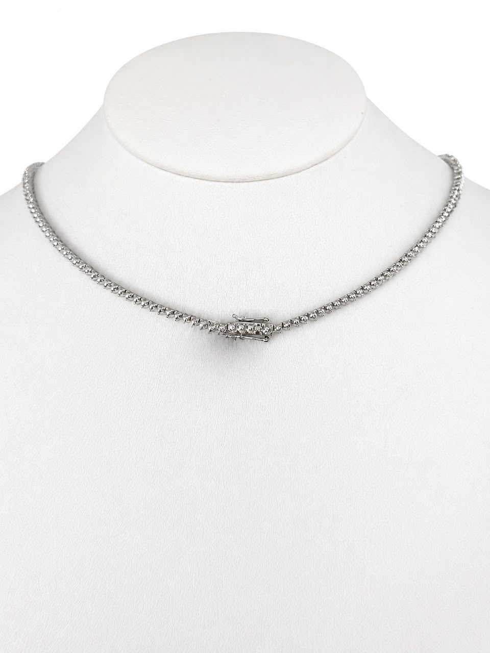 Half Tennis Necklace 3 cts Diamantes Naturales