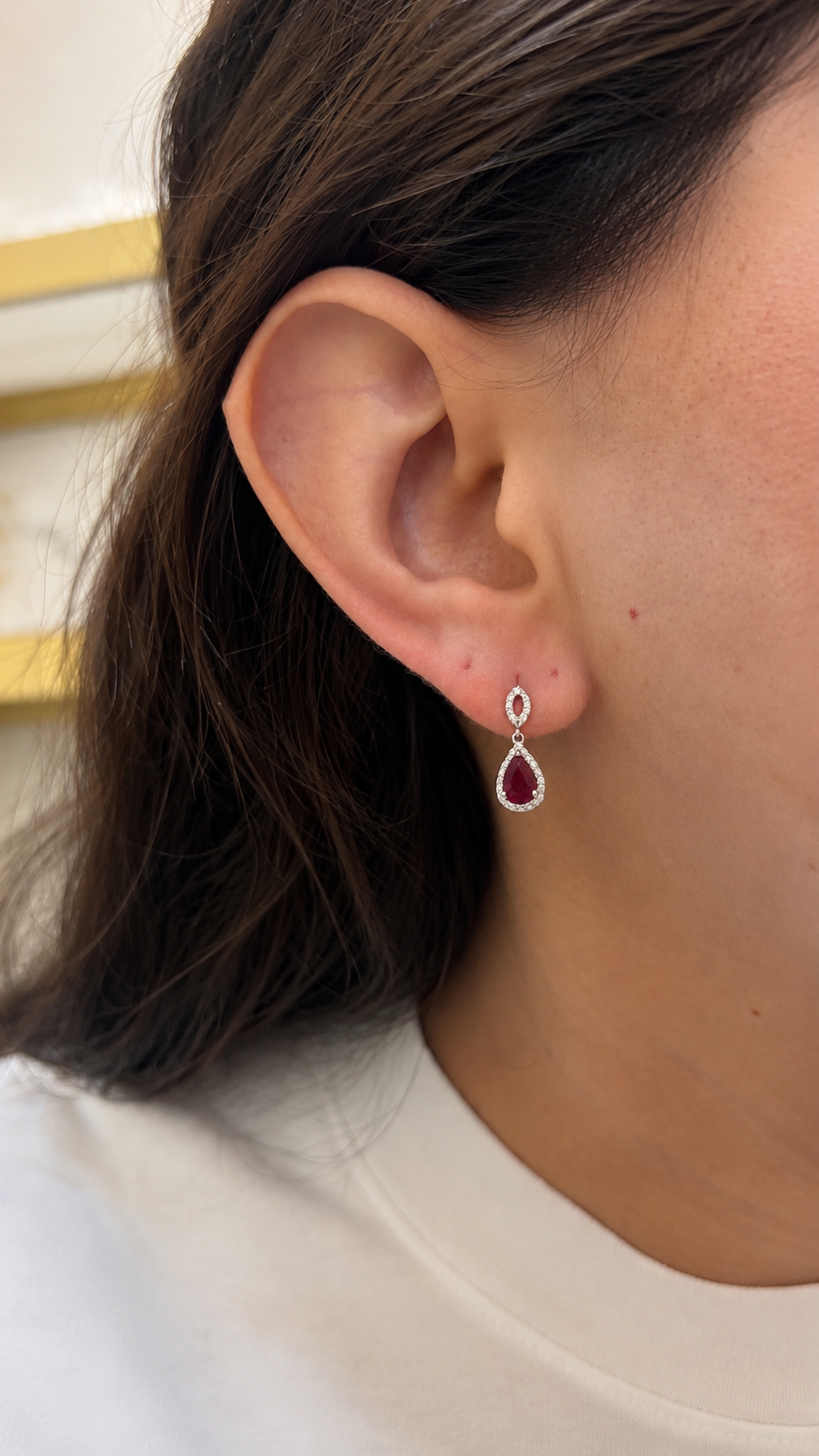 Arete Pear Shape Rubi
