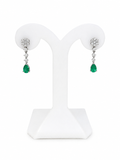Aretes Pear Esmeralda