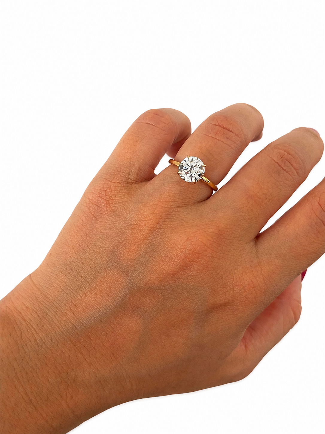 Anillo Diamante Laboratorio Corte Redondo 2.00 cts