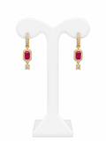 Arete Rectangulo Rojo