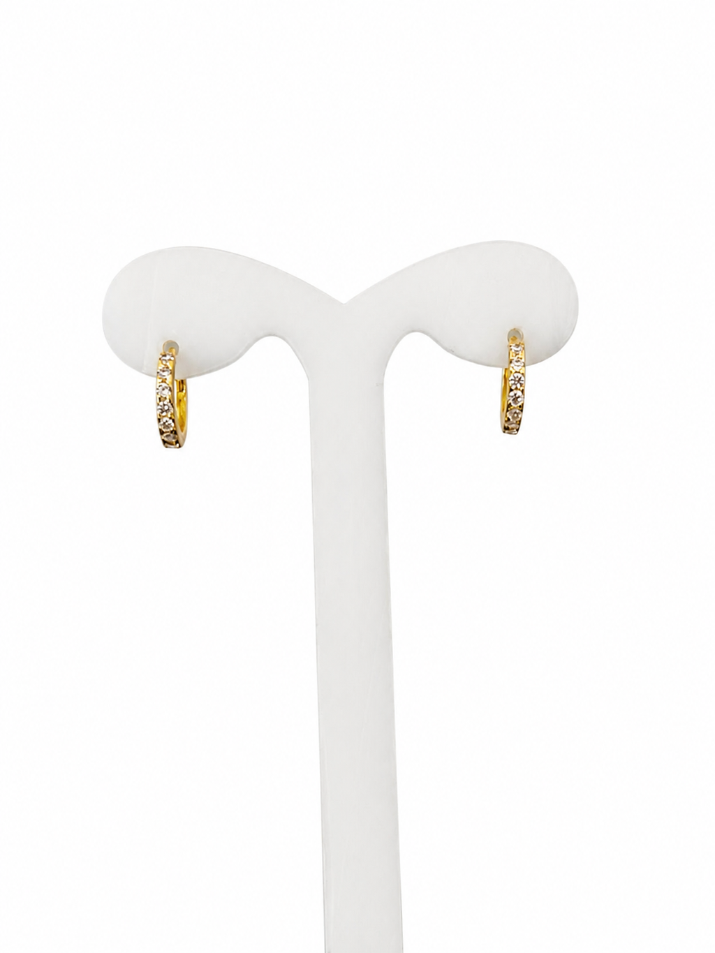 Huggie Dorado Circonia Plata
