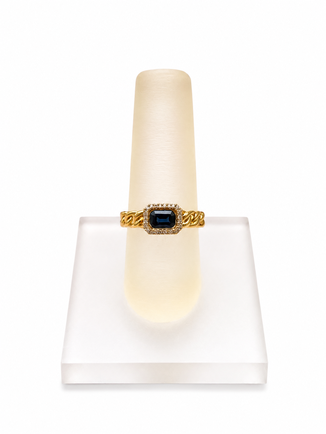 Anillo Eslabon Zafiro