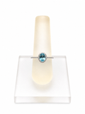 Anillo Blue Topaz Oval