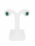 Aretes Esmeralda y Diamantes