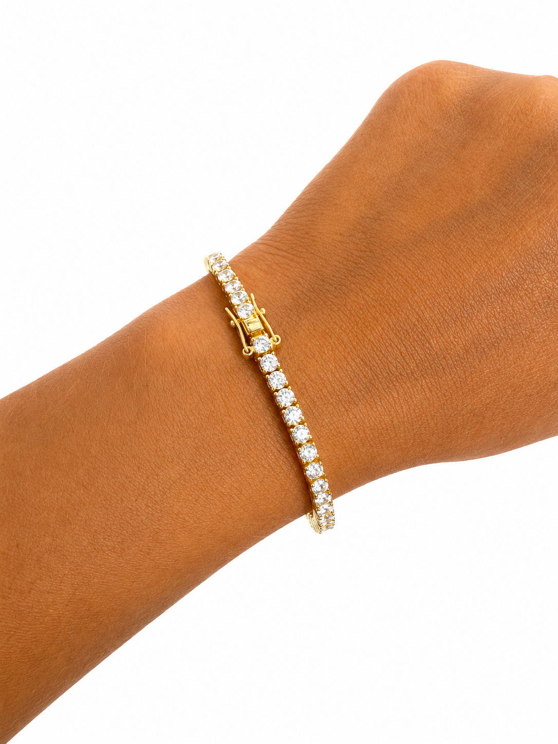 Pulsera tennis plata