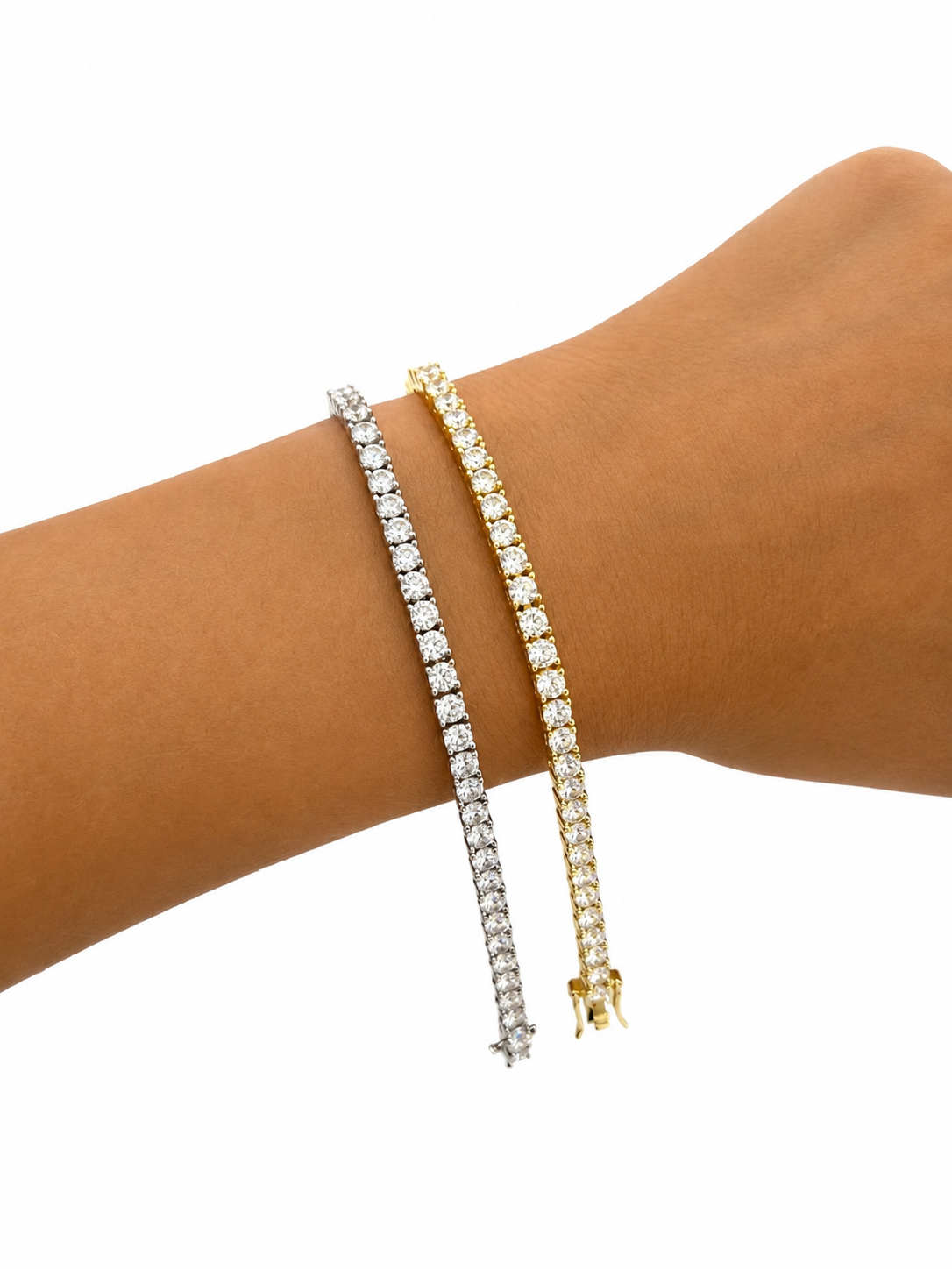 Pulsera tennis plata