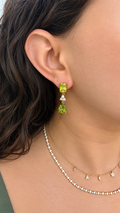 Aretes double green