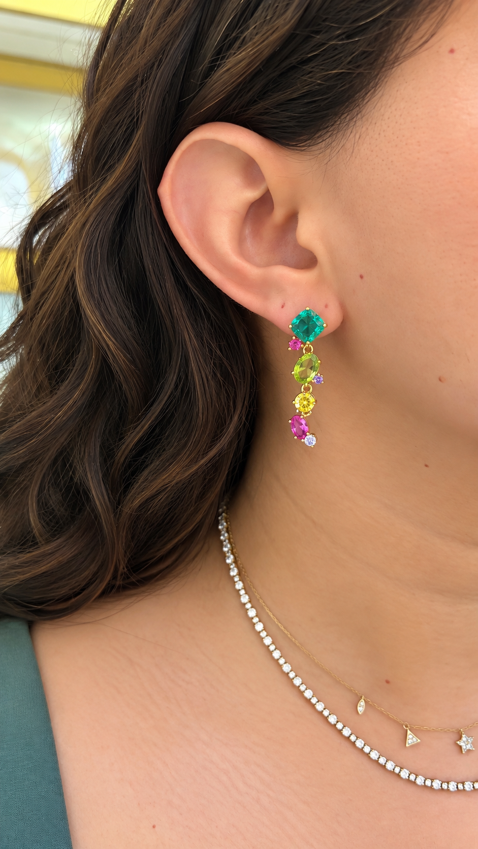 Aretes multicolor