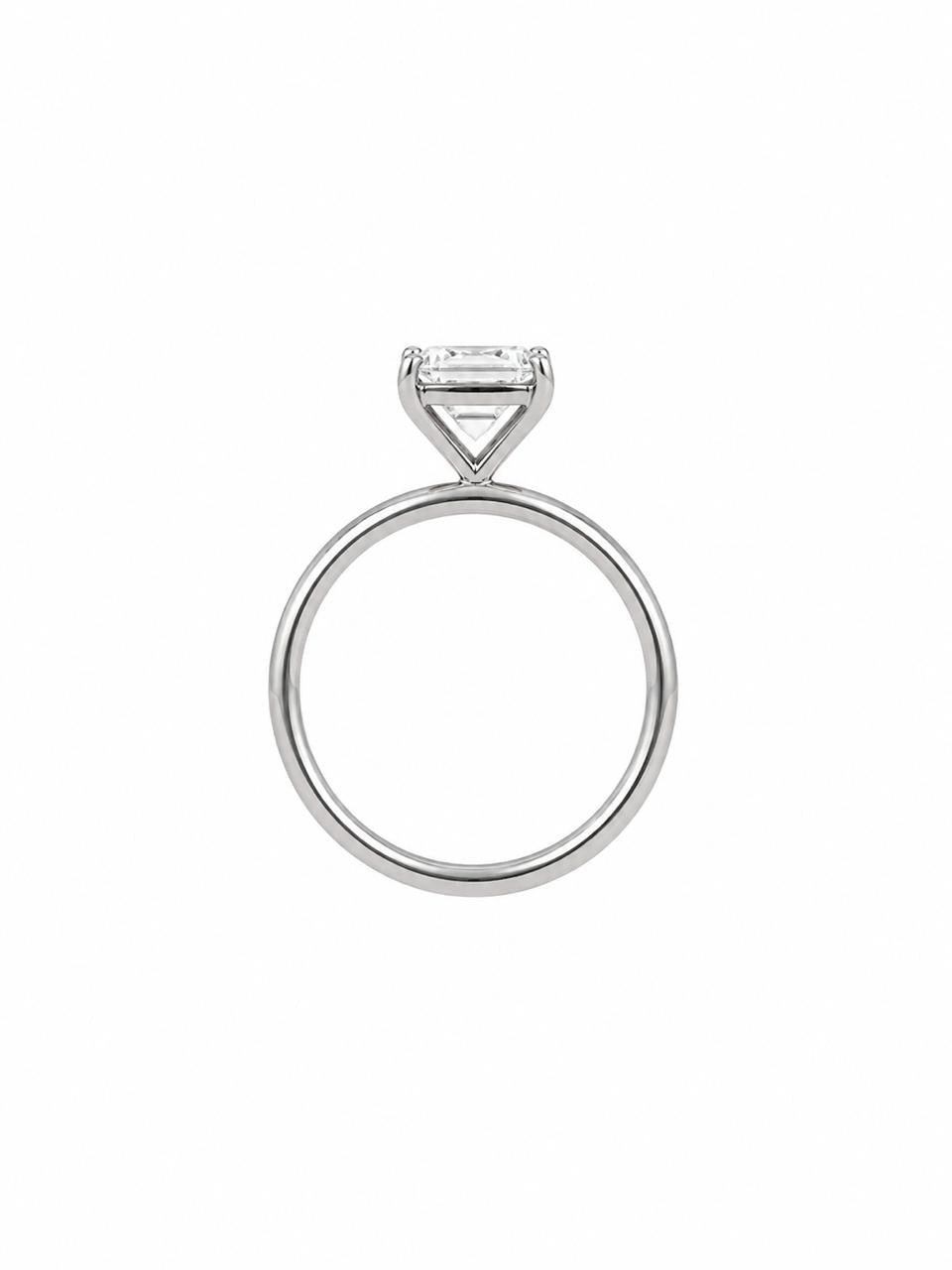 Anillo Diamante Laboratorio Emerald Cut 2.05 cts