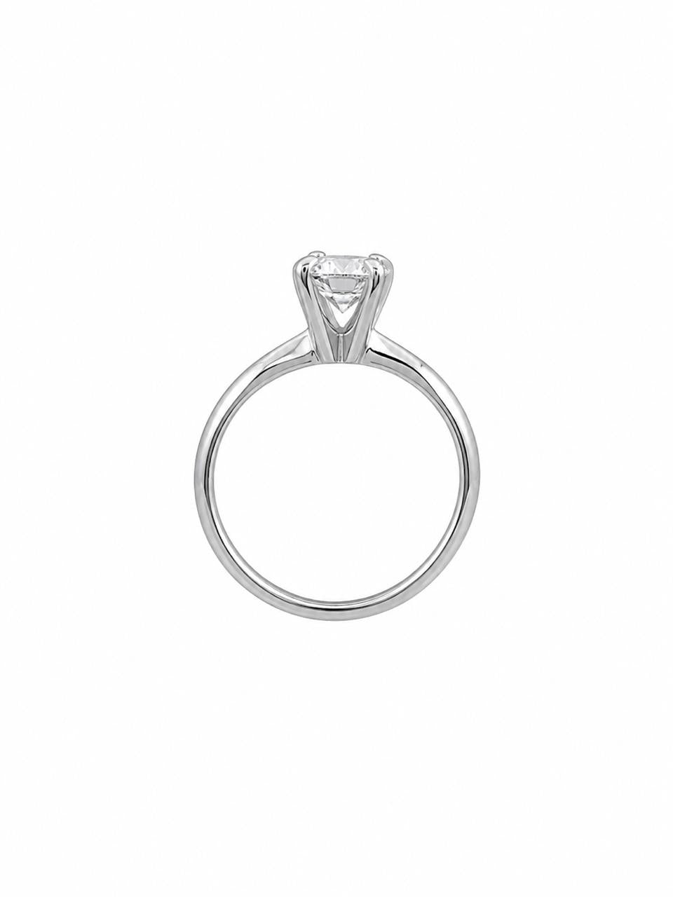 Anillo Diamante Natural Corte Redondo .87 cts