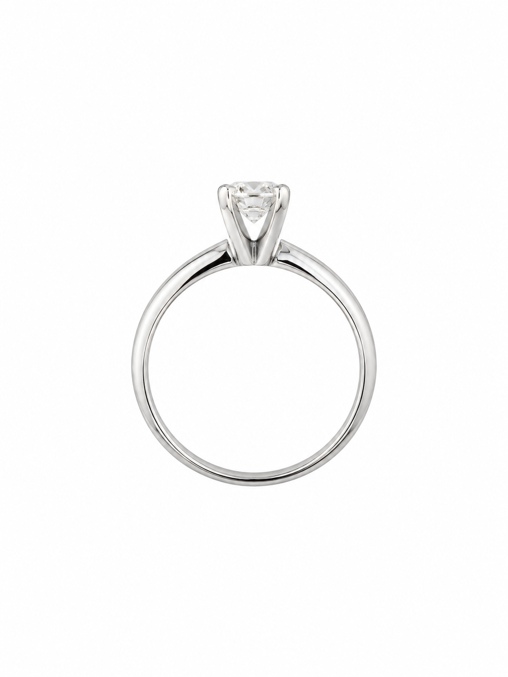 Anillo Diamante Natural Corte Redondo .53 cts