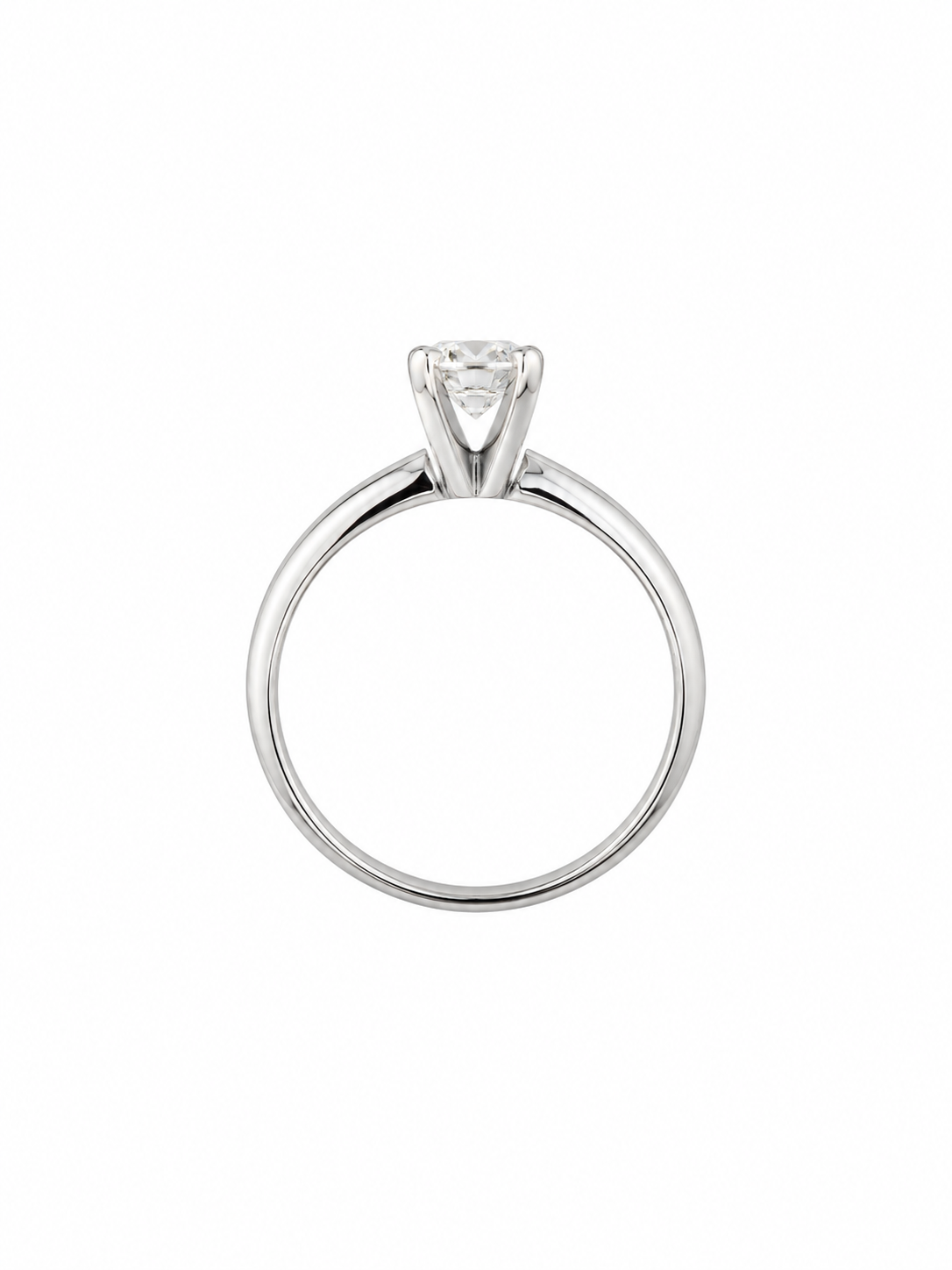 Anillo Diamante Natural Corte Redondo .53 cts