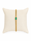 Pulsera Cuban Esmeralda