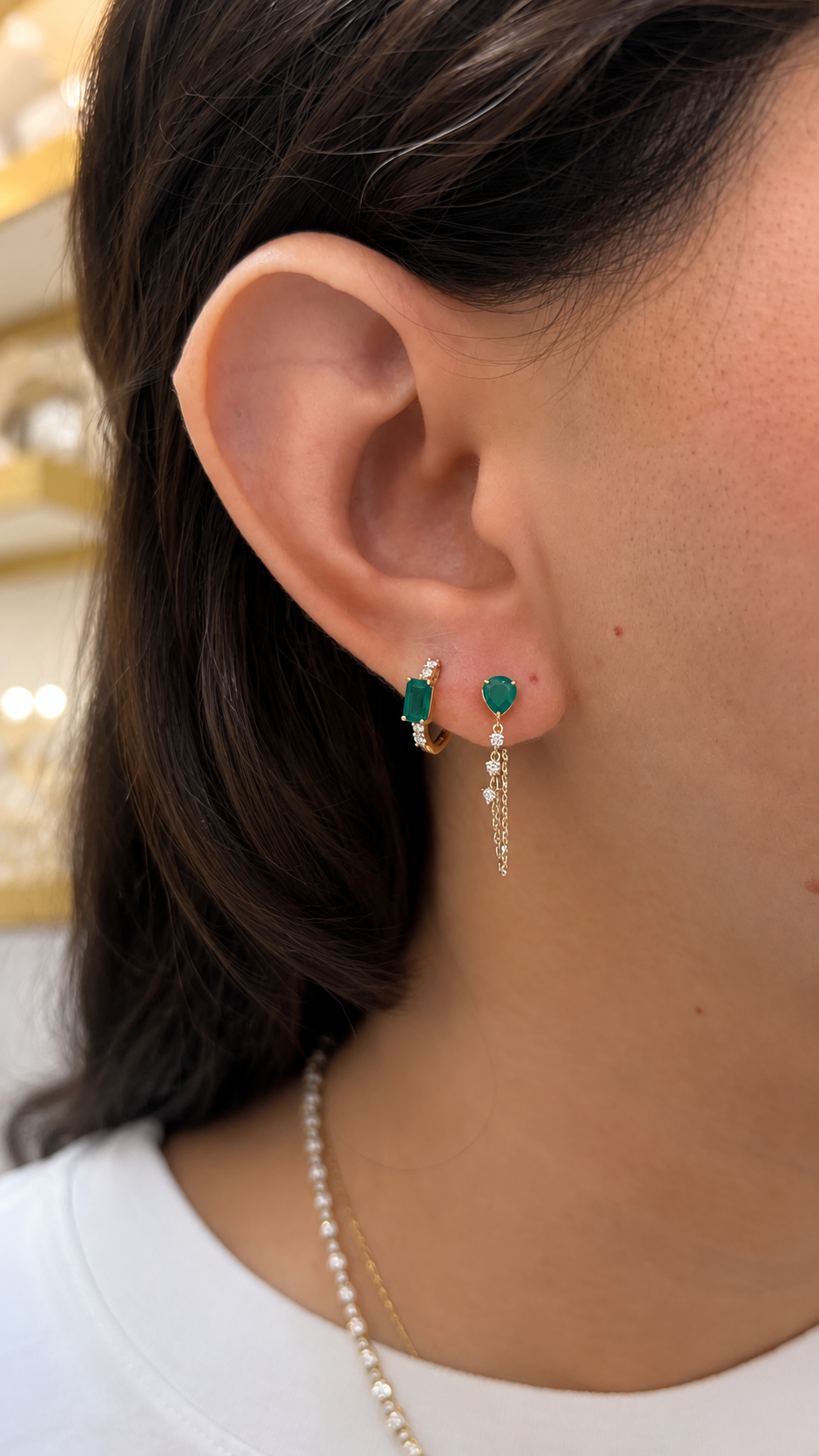 Arete Esmeralda Cadenita