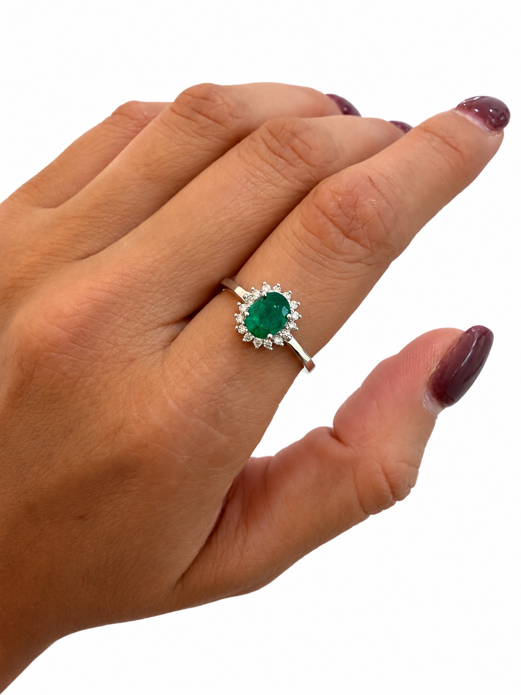 Anillo Lady Di Esmeralda