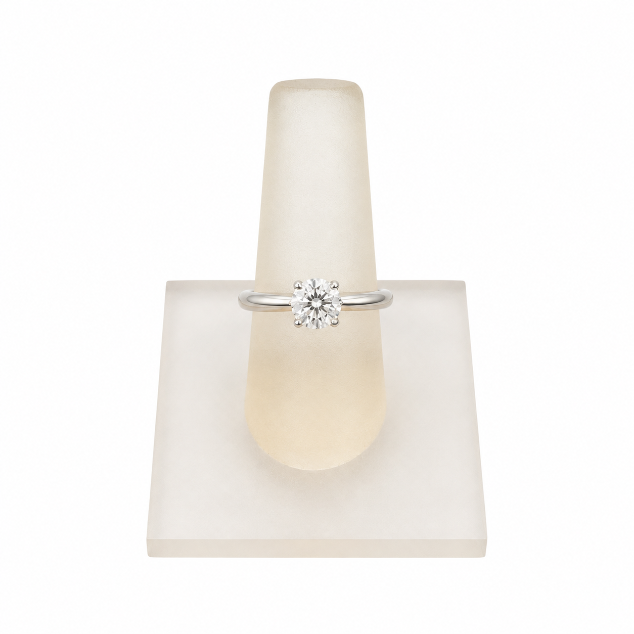 Anillo Diamante Natural Corte Redondo .87 cts