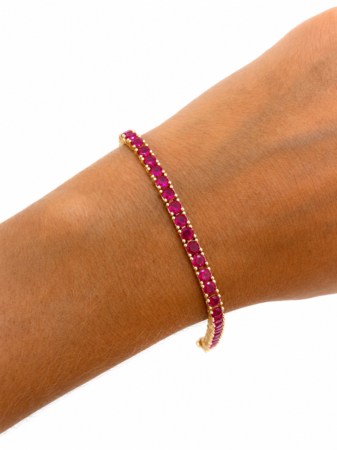 Pulsera Tennis Carmesí