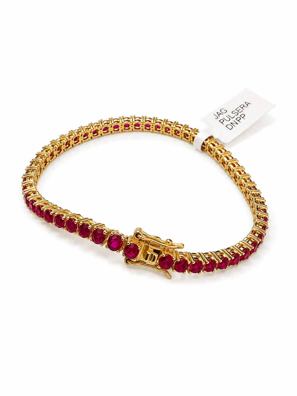 Pulsera Tennis Carmesí
