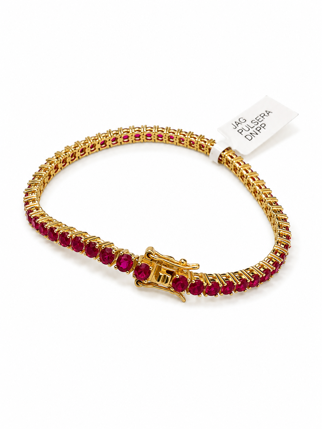 Pulsera Tennis Carmesí